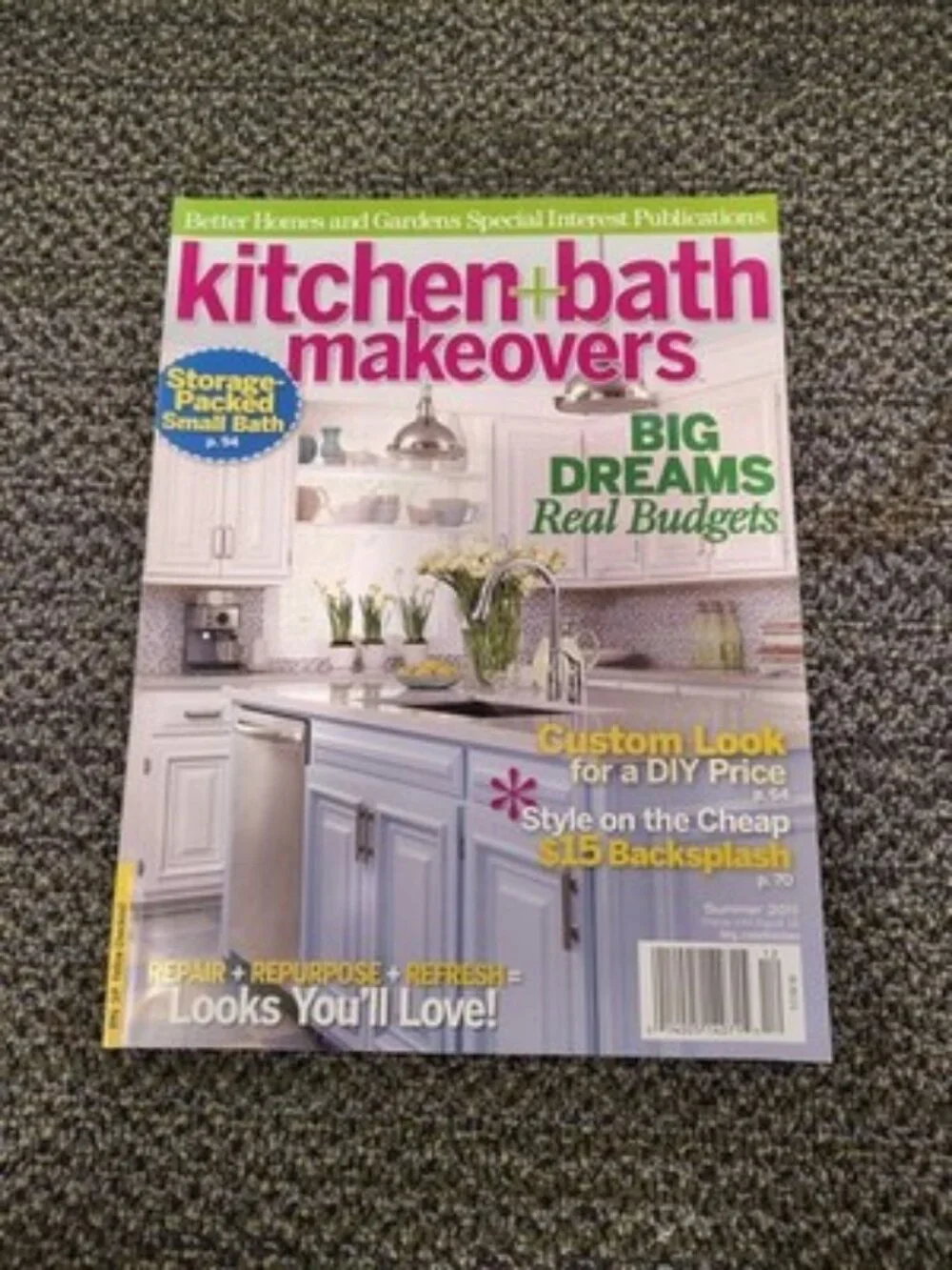 Kitchen And Bath Makeovers Magazine 2011 Custom Look For A DIY Price